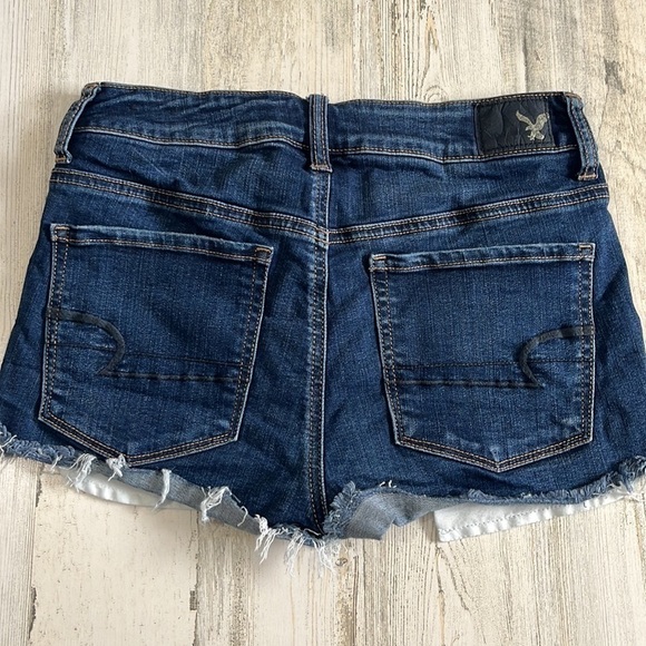 American Eagle hi rise shortie shorts size 6 - Picture 2 of 9